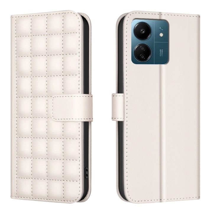 Funda para teléfono de cuero con textura cuadrada, For Redmi Note 14 Pro 4G, For Redmi Note 14 4G 163.25mm, For Redmi A3, For Redmi Note 13 Pro 4G Global, For Redmi Note 13 4G Global, For Redmi Note 13 5G, For Redmi 13C, For Redmi Note 13 Pro+ 5G      ...