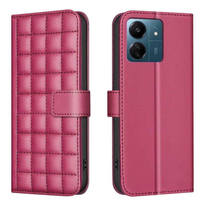 Funda para teléfono de cuero con textura cuadrada, For Redmi Note 14 Pro 4G, For Redmi Note 14 4G 163.25mm, For Redmi A3, For Redmi Note 13 Pro 4G Global, For Redmi Note 13 4G Global, For Redmi Note 13 5G, For Redmi 13C, For Redmi Note 13 Pro+ 5G      ...