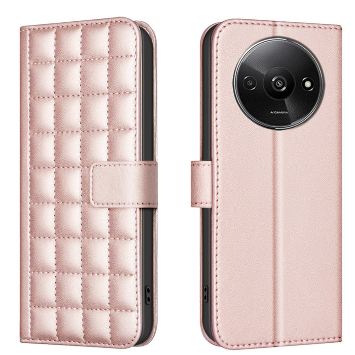 Funda para teléfono de cuero con textura cuadrada, For Redmi Note 14 Pro 4G, For Redmi Note 14 4G 163.25mm, For Redmi A3, For Redmi Note 13 Pro 4G Global, For Redmi Note 13 4G Global, For Redmi Note 13 5G, For Redmi 13C, For Redmi Note 13 Pro+ 5G      ...