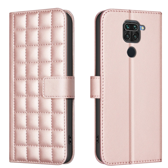 Funda para teléfono de cuero con textura cuadrada, For Redmi Note 12 Pro Global, For Redmi Note 12 5G Global / Xiaomi Poco X5, For Redmi Note 11 Pro 5G / 4G Global, For Redmi 10 5G / Note 11E, For Redmi 10C, For Redmi 10 2022 / Note 11 4G              ...