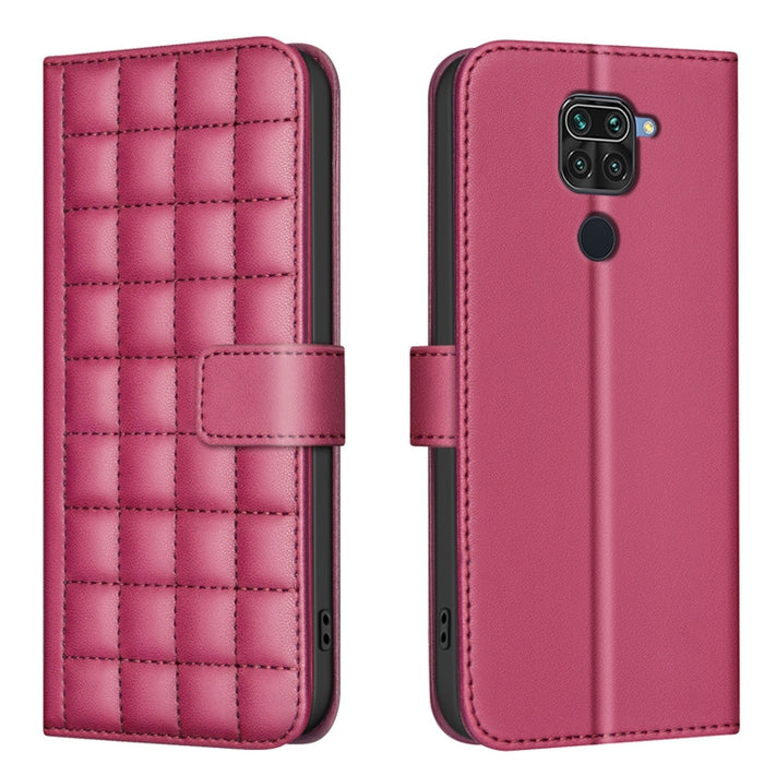 Funda para teléfono de cuero con textura cuadrada, For Redmi Note 12 Pro Global, For Redmi Note 12 5G Global / Xiaomi Poco X5, For Redmi Note 11 Pro 5G / 4G Global, For Redmi 10 5G / Note 11E, For Redmi 10C, For Redmi 10 2022 / Note 11 4G              ...