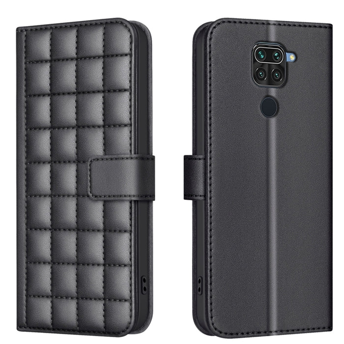 Funda para teléfono de cuero con textura cuadrada, For Redmi Note 12 Pro Global, For Redmi Note 12 5G Global / Xiaomi Poco X5, For Redmi Note 11 Pro 5G / 4G Global, For Redmi 10 5G / Note 11E, For Redmi 10C, For Redmi 10 2022 / Note 11 4G              ...