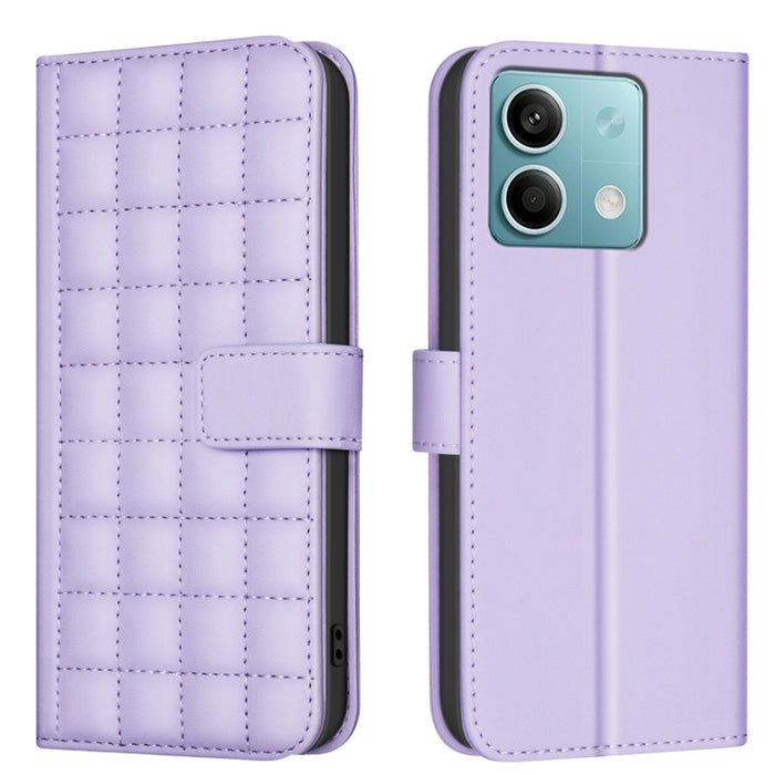 Funda para teléfono de cuero con textura cuadrada, For Redmi Note 14 Pro 4G, For Redmi Note 14 4G 163.25mm, For Redmi A3, For Redmi Note 13 Pro 4G Global, For Redmi Note 13 4G Global, For Redmi Note 13 5G, For Redmi 13C, For Redmi Note 13 Pro+ 5G      ...