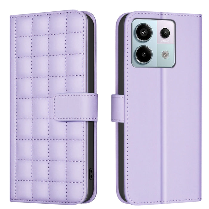 Funda para teléfono de cuero con textura cuadrada, For Redmi Note 14 Pro 4G, For Redmi Note 14 4G 163.25mm, For Redmi A3, For Redmi Note 13 Pro 4G Global, For Redmi Note 13 4G Global, For Redmi Note 13 5G, For Redmi 13C, For Redmi Note 13 Pro+ 5G      ...