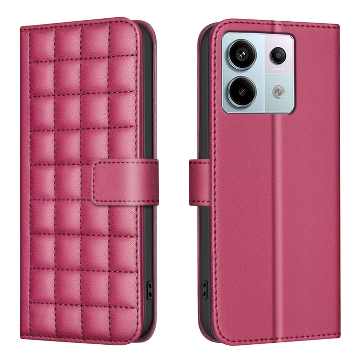 Funda para teléfono de cuero con textura cuadrada, For Redmi Note 14 Pro 4G, For Redmi Note 14 4G 163.25mm, For Redmi A3, For Redmi Note 13 Pro 4G Global, For Redmi Note 13 4G Global, For Redmi Note 13 5G, For Redmi 13C, For Redmi Note 13 Pro+ 5G      ...