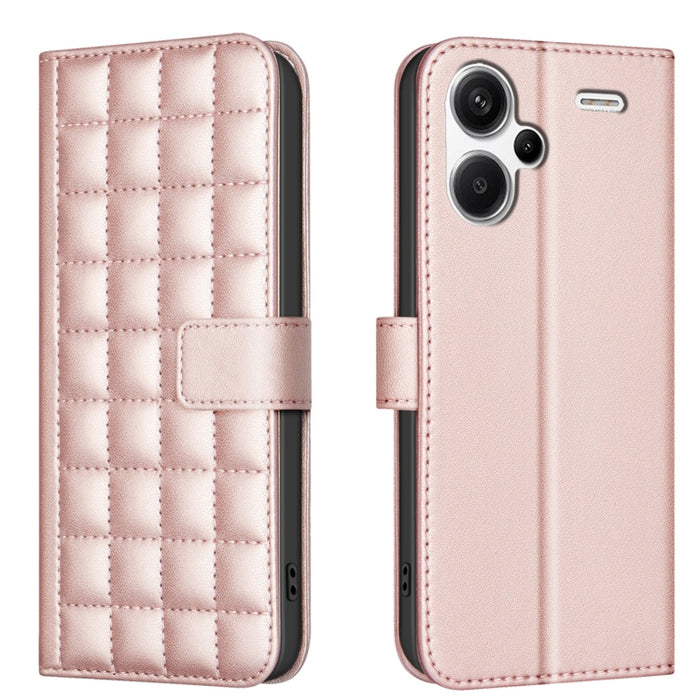 Funda para teléfono de cuero con textura cuadrada, For Redmi Note 14 Pro 4G, For Redmi Note 14 4G 163.25mm, For Redmi A3, For Redmi Note 13 Pro 4G Global, For Redmi Note 13 4G Global, For Redmi Note 13 5G, For Redmi 13C, For Redmi Note 13 Pro+ 5G      ...