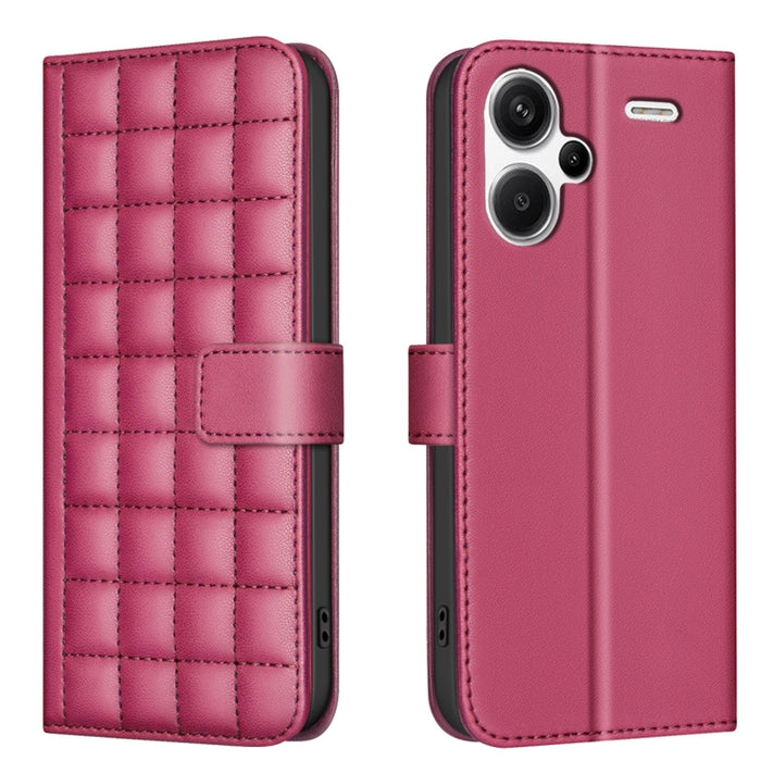 Funda para teléfono de cuero con textura cuadrada, For Redmi Note 14 Pro 4G, For Redmi Note 14 4G 163.25mm, For Redmi A3, For Redmi Note 13 Pro 4G Global, For Redmi Note 13 4G Global, For Redmi Note 13 5G, For Redmi 13C, For Redmi Note 13 Pro+ 5G      ...