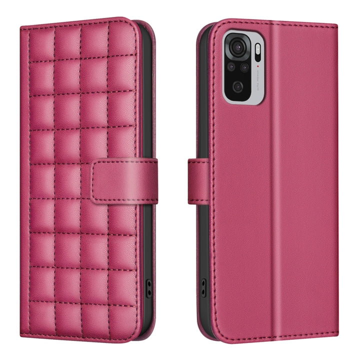 Funda para teléfono de cuero con textura cuadrada, For Redmi Note 12 Pro Global, For Redmi Note 12 5G Global / Xiaomi Poco X5, For Redmi Note 11 Pro 5G / 4G Global, For Redmi 10 5G / Note 11E, For Redmi 10C, For Redmi 10 2022 / Note 11 4G              ...