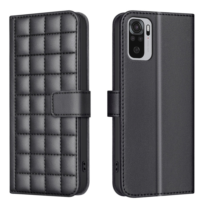Funda para teléfono de cuero con textura cuadrada, For Redmi Note 12 Pro Global, For Redmi Note 12 5G Global / Xiaomi Poco X5, For Redmi Note 11 Pro 5G / 4G Global, For Redmi 10 5G / Note 11E, For Redmi 10C, For Redmi 10 2022 / Note 11 4G              ...