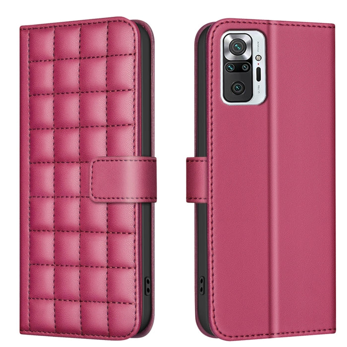 Funda para teléfono de cuero con textura cuadrada, For Redmi Note 12 Pro Global, For Redmi Note 12 5G Global / Xiaomi Poco X5, For Redmi Note 11 Pro 5G / 4G Global, For Redmi 10 5G / Note 11E, For Redmi 10C, For Redmi 10 2022 / Note 11 4G              ...
