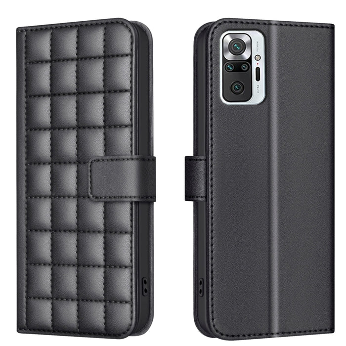 Funda para teléfono de cuero con textura cuadrada, For Redmi Note 12 Pro Global, For Redmi Note 12 5G Global / Xiaomi Poco X5, For Redmi Note 11 Pro 5G / 4G Global, For Redmi 10 5G / Note 11E, For Redmi 10C, For Redmi 10 2022 / Note 11 4G              ...