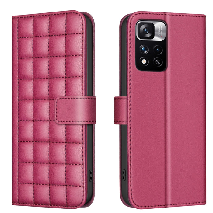 Funda para teléfono de cuero con textura cuadrada, For Redmi Note 12 Pro Global, For Redmi Note 12 5G Global / Xiaomi Poco X5, For Redmi Note 11 Pro 5G / 4G Global, For Redmi 10 5G / Note 11E, For Redmi 10C, For Redmi 10 2022 / Note 11 4G              ...