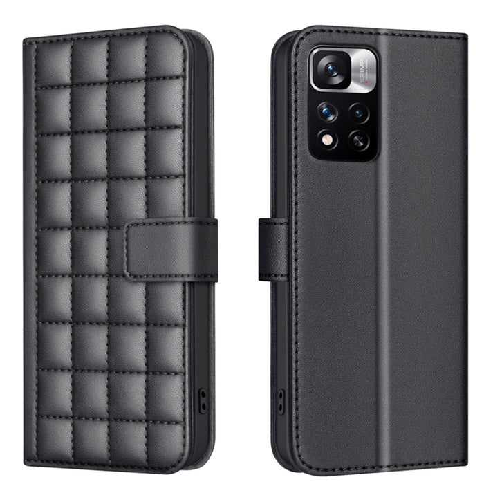 Funda para teléfono de cuero con textura cuadrada, For Redmi Note 12 Pro Global, For Redmi Note 12 5G Global / Xiaomi Poco X5, For Redmi Note 11 Pro 5G / 4G Global, For Redmi 10 5G / Note 11E, For Redmi 10C, For Redmi 10 2022 / Note 11 4G              ...