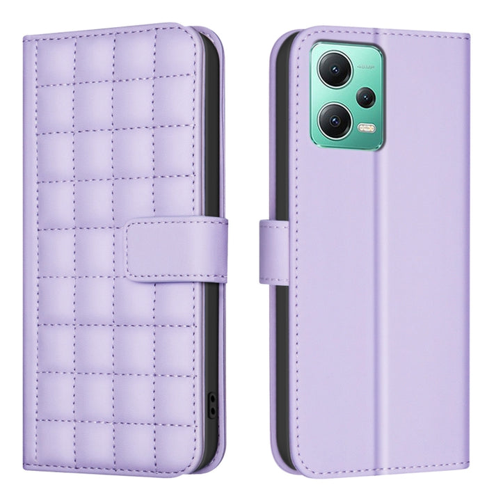 Funda para teléfono de cuero con textura cuadrada, For Redmi Note 12 Pro Global, For Redmi Note 12 5G Global / Xiaomi Poco X5, For Redmi Note 11 Pro 5G / 4G Global, For Redmi 10 5G / Note 11E, For Redmi 10C, For Redmi 10 2022 / Note 11 4G              ...