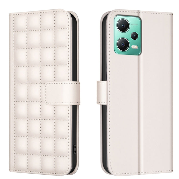 Funda para teléfono de cuero con textura cuadrada, For Redmi Note 12 Pro Global, For Redmi Note 12 5G Global / Xiaomi Poco X5, For Redmi Note 11 Pro 5G / 4G Global, For Redmi 10 5G / Note 11E, For Redmi 10C, For Redmi 10 2022 / Note 11 4G              ...