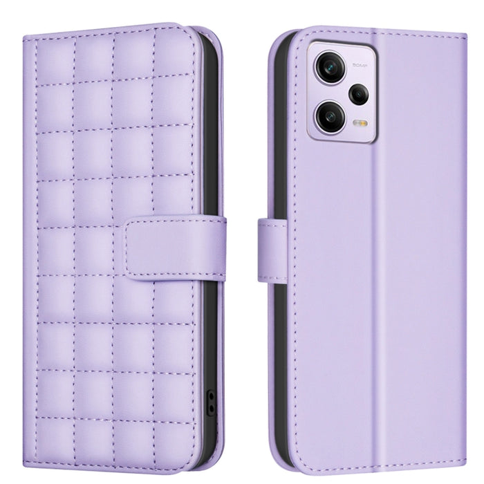 Funda para teléfono de cuero con textura cuadrada, For Redmi Note 12 Pro Global, For Redmi Note 12 5G Global / Xiaomi Poco X5, For Redmi Note 11 Pro 5G / 4G Global, For Redmi 10 5G / Note 11E, For Redmi 10C, For Redmi 10 2022 / Note 11 4G              ...