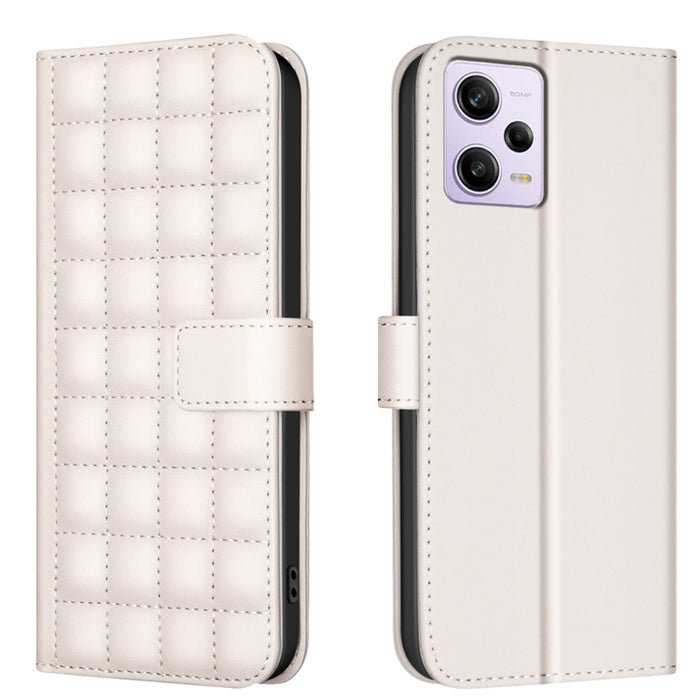 Funda para teléfono de cuero con textura cuadrada, For Redmi Note 12 Pro Global, For Redmi Note 12 5G Global / Xiaomi Poco X5, For Redmi Note 11 Pro 5G / 4G Global, For Redmi 10 5G / Note 11E, For Redmi 10C, For Redmi 10 2022 / Note 11 4G              ...