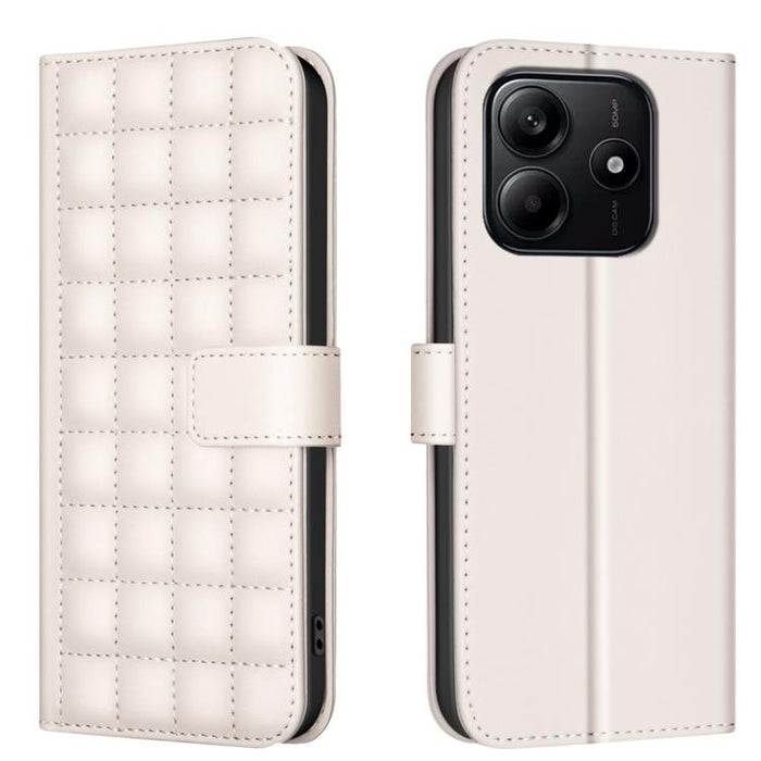 Funda para teléfono de cuero con textura cuadrada, For Redmi Note 14 Pro 4G, For Redmi Note 14 4G 163.25mm, For Redmi A3, For Redmi Note 13 Pro 4G Global, For Redmi Note 13 4G Global, For Redmi Note 13 5G, For Redmi 13C, For Redmi Note 13 Pro+ 5G      ...