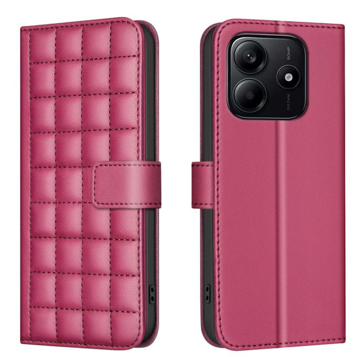 Funda para teléfono de cuero con textura cuadrada, For Redmi Note 14 Pro 4G, For Redmi Note 14 4G 163.25mm, For Redmi A3, For Redmi Note 13 Pro 4G Global, For Redmi Note 13 4G Global, For Redmi Note 13 5G, For Redmi 13C, For Redmi Note 13 Pro+ 5G      ...