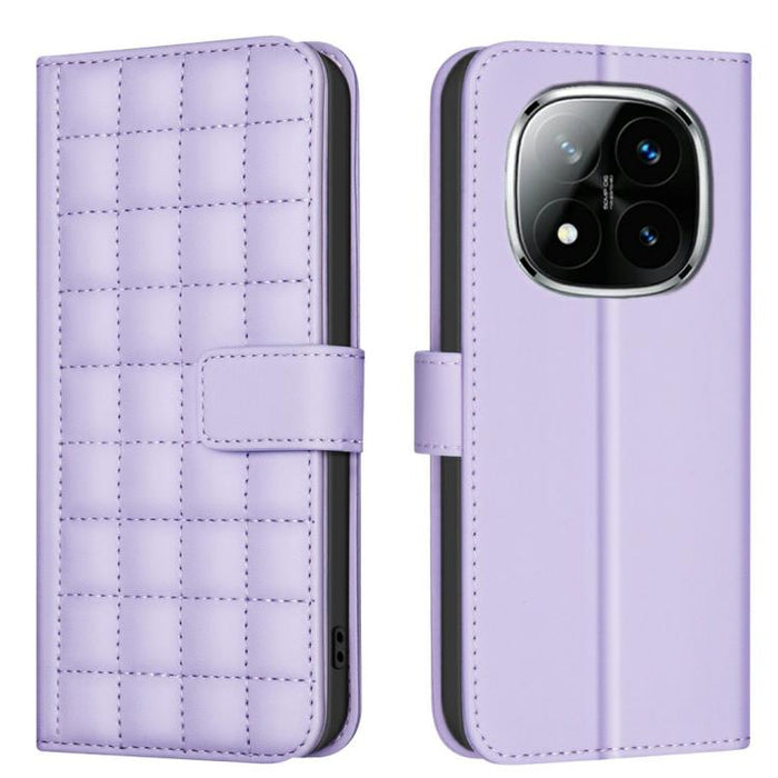 Funda para teléfono de cuero con textura cuadrada, For Redmi Note 14 Pro 4G, For Redmi Note 14 4G 163.25mm, For Redmi A3, For Redmi Note 13 Pro 4G Global, For Redmi Note 13 4G Global, For Redmi Note 13 5G, For Redmi 13C, For Redmi Note 13 Pro+ 5G      ...