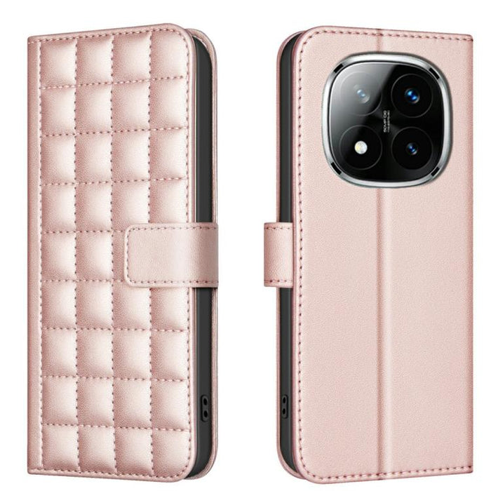 Funda para teléfono de cuero con textura cuadrada, For Redmi Note 14 Pro 4G, For Redmi Note 14 4G 163.25mm, For Redmi A3, For Redmi Note 13 Pro 4G Global, For Redmi Note 13 4G Global, For Redmi Note 13 5G, For Redmi 13C, For Redmi Note 13 Pro+ 5G      ...