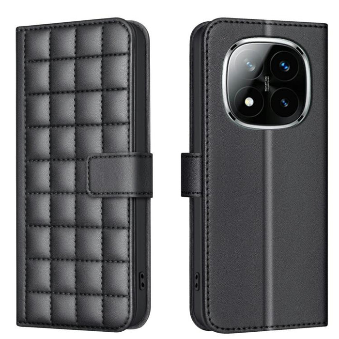 Funda para teléfono de cuero con textura cuadrada, For Redmi Note 14 Pro 4G, For Redmi Note 14 4G 163.25mm, For Redmi A3, For Redmi Note 13 Pro 4G Global, For Redmi Note 13 4G Global, For Redmi Note 13 5G, For Redmi 13C, For Redmi Note 13 Pro+ 5G      ...