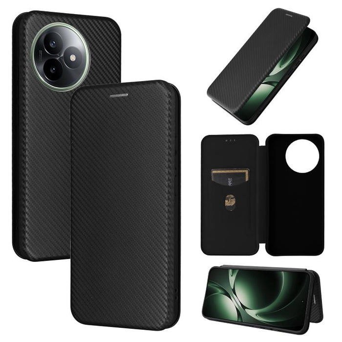 Caja del teléfono del cuero del tirón de la textura de la fibra de carbono, For Redmi Turbo 5 Max 5G / Poco X8 Pro Max, For Redmi Turbo 5 5G / Poco X8 Pro, For Redmi Note 15 Pro+ 5G 163.3mm / Poco M8 Pro 5G, For Redmi Note 15 5G / 4G 164mm / Poco M8 5G...