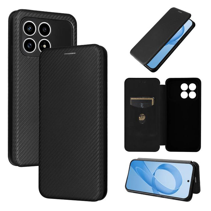 Caja del teléfono del cuero del tirón de la textura de la fibra de carbono, For Redmi Turbo 5 Max 5G / Poco X8 Pro Max, For Redmi Turbo 5 5G / Poco X8 Pro, For Redmi Note 15 Pro+ 5G 163.3mm / Poco M8 Pro 5G, For Redmi Note 15 5G / 4G 164mm / Poco M8 5G...