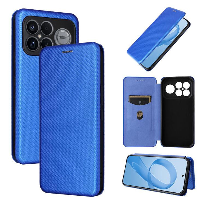 Caja del teléfono del cuero del tirón de la textura de la fibra de carbono, For Redmi Turbo 5 Max 5G / Poco X8 Pro Max, For Redmi Turbo 5 5G / Poco X8 Pro, For Redmi Note 15 Pro+ 5G 163.3mm / Poco M8 Pro 5G, For Redmi Note 15 5G / 4G 164mm / Poco M8 5G...