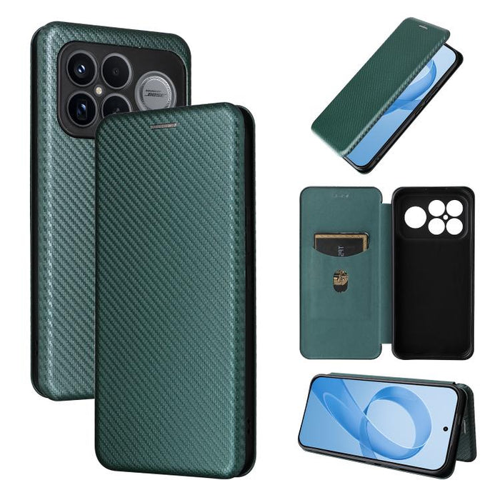 Caja del teléfono del cuero del tirón de la textura de la fibra de carbono, For Redmi Turbo 5 Max 5G / Poco X8 Pro Max, For Redmi Turbo 5 5G / Poco X8 Pro, For Redmi Note 15 Pro+ 5G 163.3mm / Poco M8 Pro 5G, For Redmi Note 15 5G / 4G 164mm / Poco M8 5G...