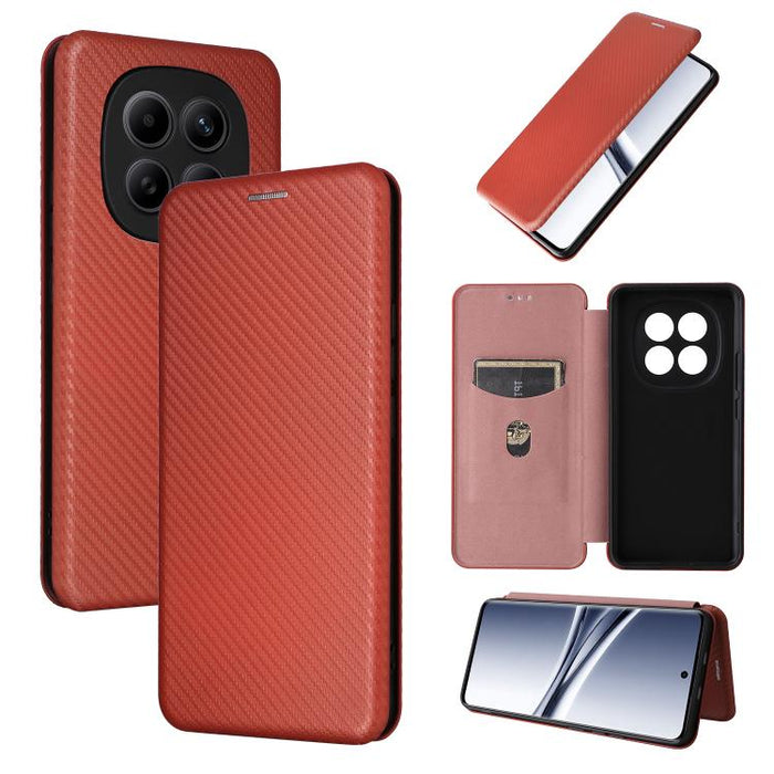 Caja del teléfono del cuero del tirón de la textura de la fibra de carbono, For Redmi Turbo 5 Max 5G / Poco X8 Pro Max, For Redmi Turbo 5 5G / Poco X8 Pro, For Redmi Note 15 Pro+ 5G 163.3mm / Poco M8 Pro 5G, For Redmi Note 15 5G / 4G 164mm / Poco M8 5G...