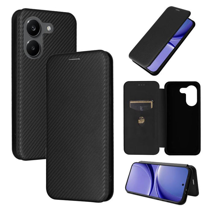 Caja del teléfono del cuero del tirón de la textura de la fibra de carbono, For Redmi Turbo 5 Max 5G / Poco X8 Pro Max, For Redmi Turbo 5 5G / Poco X8 Pro, For Redmi Note 15 Pro+ 5G 163.3mm / Poco M8 Pro 5G, For Redmi Note 15 5G / 4G 164mm / Poco M8 5G...