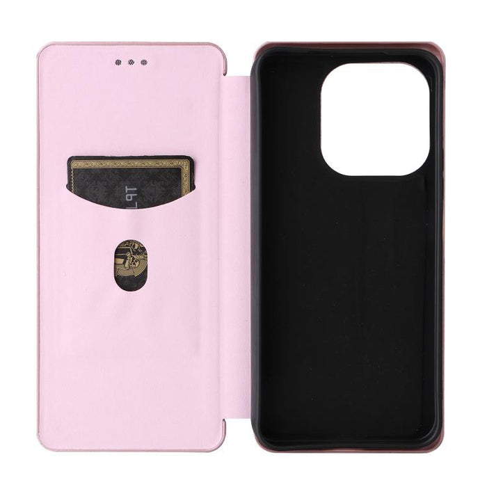 Caja del teléfono del cuero del tirón de la textura de la fibra de carbono, For Redmi Turbo 5 Max 5G / Poco X8 Pro Max, For Redmi Turbo 5 5G / Poco X8 Pro, For Redmi Note 15 Pro+ 5G 163.3mm / Poco M8 Pro 5G, For Redmi Note 15 5G / 4G 164mm / Poco M8 5G...