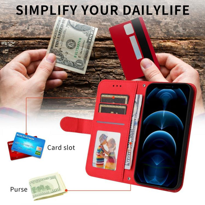 Funda de cuero para teléfono con botones de metal y diseño de árbol de la vida Skin Feel, For Redmi Note 14 4G 163.25mm Global, For Redmi Note 14 5G, For Redmi Note 14 Pro 5G / Note 14 Pro+ 5G, For Redmi 14C 4G, For Redmi K70 Ultra                     ...