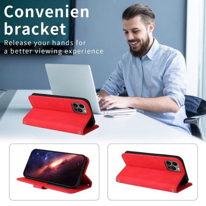 Funda de cuero para teléfono con botones de metal y diseño de árbol de la vida Skin Feel, For Redmi Note 14 4G 163.25mm Global, For Redmi Note 14 5G, For Redmi Note 14 Pro 5G / Note 14 Pro+ 5G, For Redmi 14C 4G, For Redmi K70 Ultra                     ...