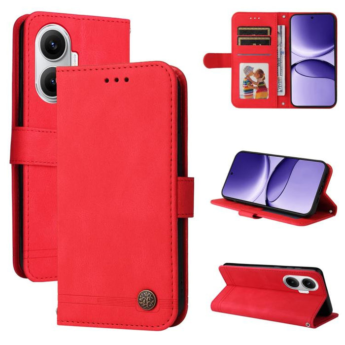 Funda de cuero para teléfono con botones de metal y diseño de árbol de la vida Skin Feel, For Redmi 15a 5G, For Redmi Turbo 5 Max 5G / Poco X8 Pro Max 5G, For Redmi Turbo 5 5G / Poco X8 Pro 5G, For Redmi Note 15 Pro+ 5G 163.3mm / Poco M8 Pro 5G        ...