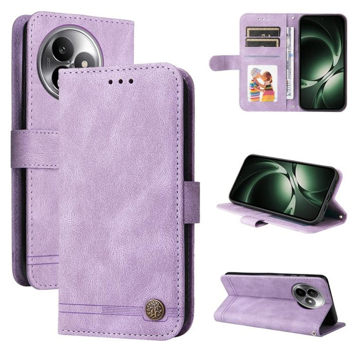 Funda de cuero para teléfono con botones de metal y diseño de árbol de la vida Skin Feel, For Redmi 15a 5G, For Redmi Turbo 5 Max 5G / Poco X8 Pro Max 5G, For Redmi Turbo 5 5G / Poco X8 Pro 5G, For Redmi Note 15 Pro+ 5G 163.3mm / Poco M8 Pro 5G        ...