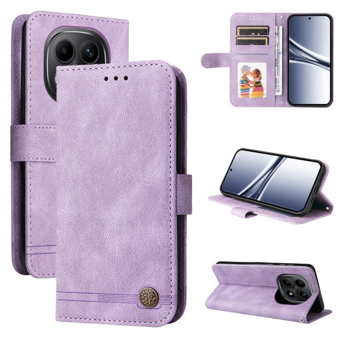 Funda de cuero para teléfono con botones de metal y diseño de árbol de la vida Skin Feel, For Redmi 15a 5G, For Redmi Turbo 5 Max 5G / Poco X8 Pro Max 5G, For Redmi Turbo 5 5G / Poco X8 Pro 5G, For Redmi Note 15 Pro+ 5G 163.3mm / Poco M8 Pro 5G        ...