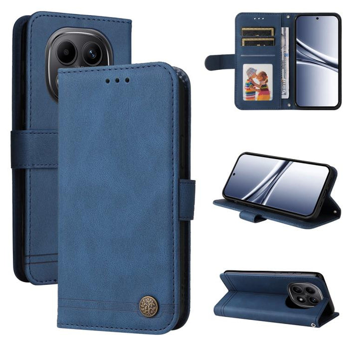 Funda de cuero para teléfono con botones de metal y diseño de árbol de la vida Skin Feel, For Redmi 15a 5G, For Redmi Turbo 5 Max 5G / Poco X8 Pro Max 5G, For Redmi Turbo 5 5G / Poco X8 Pro 5G, For Redmi Note 15 Pro+ 5G 163.3mm / Poco M8 Pro 5G        ...
