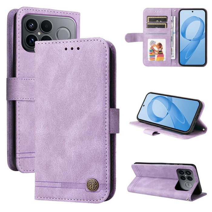 Funda de cuero para teléfono con botones de metal y diseño de árbol de la vida Skin Feel, For Redmi 15a 5G, For Redmi Turbo 5 Max 5G / Poco X8 Pro Max 5G, For Redmi Turbo 5 5G / Poco X8 Pro 5G, For Redmi Note 15 Pro+ 5G 163.3mm / Poco M8 Pro 5G        ...