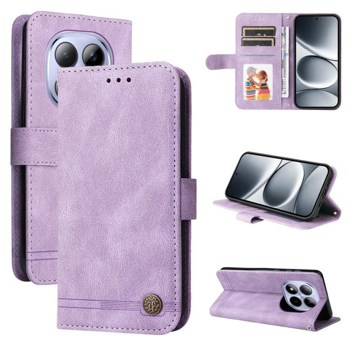 Funda de cuero para teléfono con botones de metal y diseño de árbol de la vida Skin Feel, For Redmi 15a 5G, For Redmi Turbo 5 Max 5G / Poco X8 Pro Max 5G, For Redmi Turbo 5 5G / Poco X8 Pro 5G, For Redmi Note 15 Pro+ 5G 163.3mm / Poco M8 Pro 5G        ...