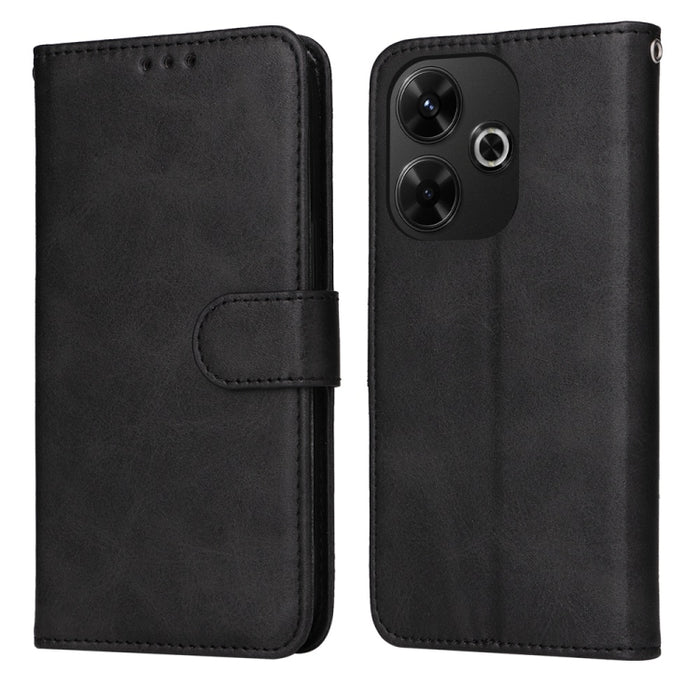 Funda para teléfono clásica de cuero con tapa y textura de becerro, For Redmi Note 14 4G 163.25mm Global, For Redmi Note 14 5G, For Redmi Note 14 Pro 5G / Note 14 Pro+ 5G, For Redmi 14C 4G, For Redmi K70 Ultra, For Redmi 13 4G / Note 13R