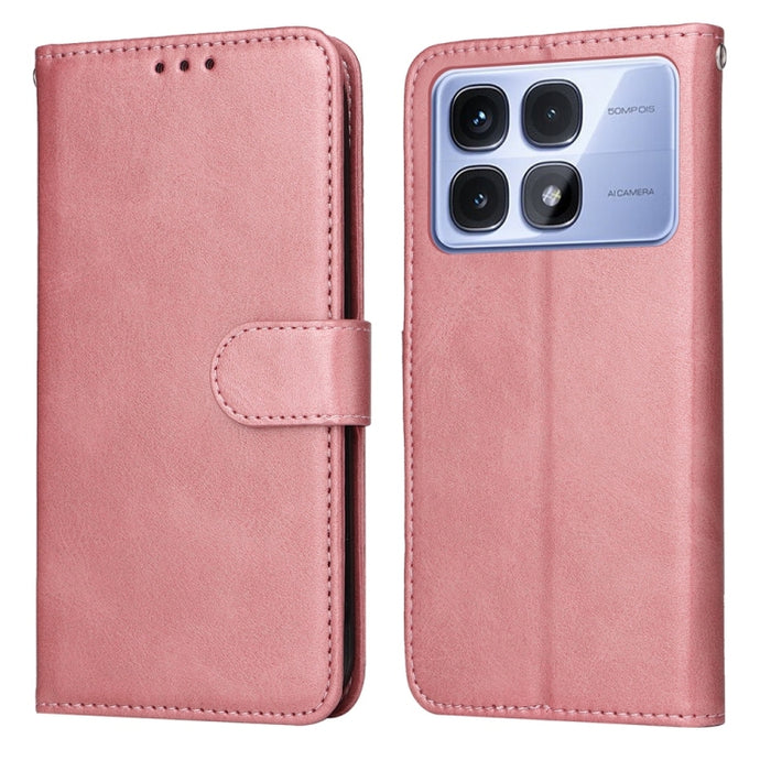 Funda para teléfono clásica de cuero con tapa y textura de becerro, For Redmi Note 14 4G 163.25mm Global, For Redmi Note 14 5G, For Redmi Note 14 Pro 5G / Note 14 Pro+ 5G, For Redmi 14C 4G, For Redmi K70 Ultra, For Redmi 13 4G / Note 13R