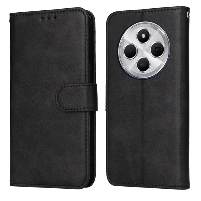 Funda para teléfono clásica de cuero con tapa y textura de becerro, For Redmi Note 14 4G 163.25mm Global, For Redmi Note 14 5G, For Redmi Note 14 Pro 5G / Note 14 Pro+ 5G, For Redmi 14C 4G, For Redmi K70 Ultra, For Redmi 13 4G / Note 13R