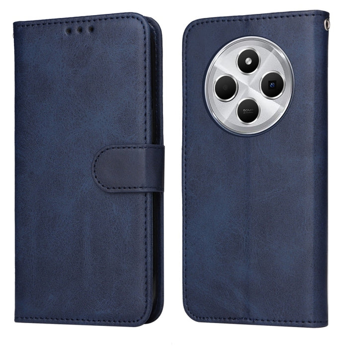 Funda para teléfono clásica de cuero con tapa y textura de becerro, For Redmi Note 14 4G 163.25mm Global, For Redmi Note 14 5G, For Redmi Note 14 Pro 5G / Note 14 Pro+ 5G, For Redmi 14C 4G, For Redmi K70 Ultra, For Redmi 13 4G / Note 13R