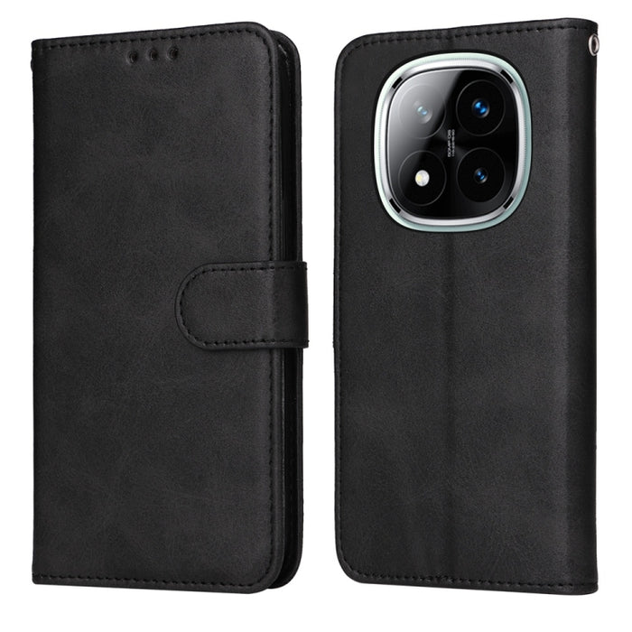 Funda para teléfono clásica de cuero con tapa y textura de becerro, For Redmi Note 14 4G 163.25mm Global, For Redmi Note 14 5G, For Redmi Note 14 Pro 5G / Note 14 Pro+ 5G, For Redmi 14C 4G, For Redmi K70 Ultra, For Redmi 13 4G / Note 13R