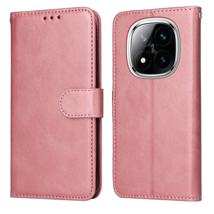 Funda para teléfono clásica de cuero con tapa y textura de becerro, For Redmi Note 14 4G 163.25mm Global, For Redmi Note 14 5G, For Redmi Note 14 Pro 5G / Note 14 Pro+ 5G, For Redmi 14C 4G, For Redmi K70 Ultra, For Redmi 13 4G / Note 13R