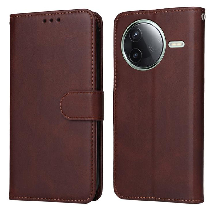 Funda para teléfono clásica de cuero con tapa y textura de becerro, For Redmi Note 14 4G 163.25mm Global, For Redmi Note 14 5G, For Redmi Note 14 Pro 5G / Note 14 Pro+ 5G, For Redmi 14C 4G, For Redmi K70 Ultra, For Redmi 13 4G / Note 13R