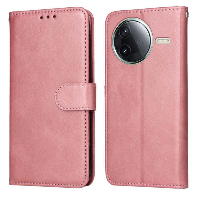 Funda para teléfono clásica de cuero con tapa y textura de becerro, For Redmi Note 14 4G 163.25mm Global, For Redmi Note 14 5G, For Redmi Note 14 Pro 5G / Note 14 Pro+ 5G, For Redmi 14C 4G, For Redmi K70 Ultra, For Redmi 13 4G / Note 13R
