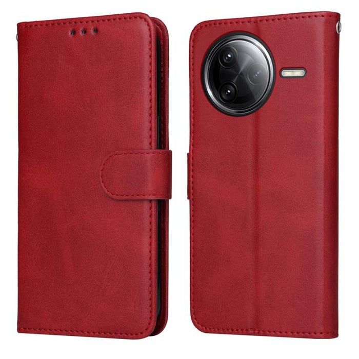 Funda para teléfono clásica de cuero con tapa y textura de becerro, For Redmi Note 14 4G 163.25mm Global, For Redmi Note 14 5G, For Redmi Note 14 Pro 5G / Note 14 Pro+ 5G, For Redmi 14C 4G, For Redmi K70 Ultra, For Redmi 13 4G / Note 13R